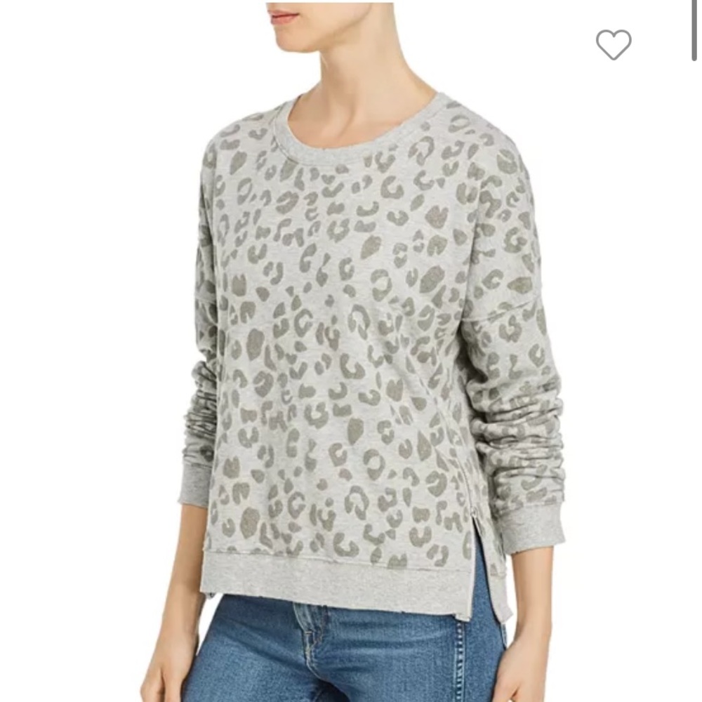 Rails Marlo Flocked Leopard Print Sweatshirt- like new!! Size M